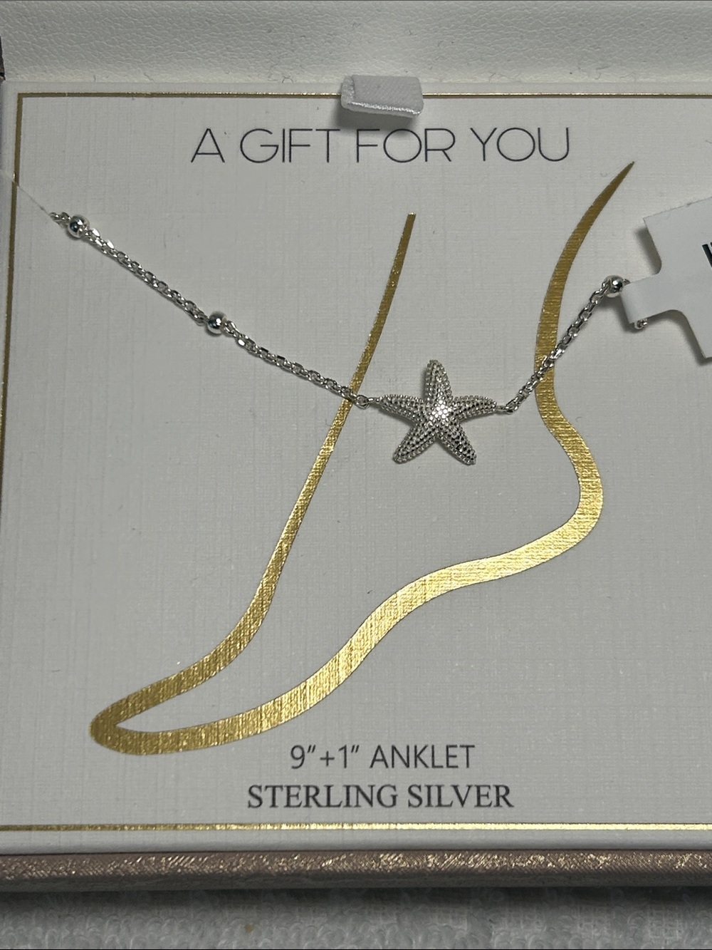 Tabitha Webb Sterling Starfish Anklet
